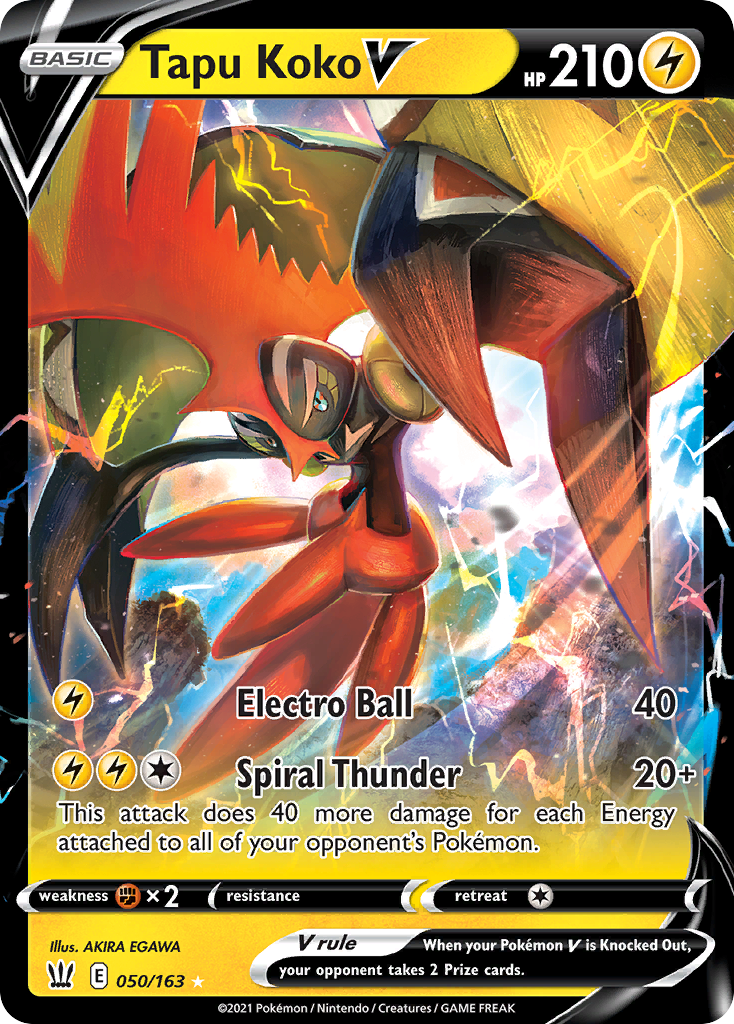 Battle Styles Tapu Koko V #50/163